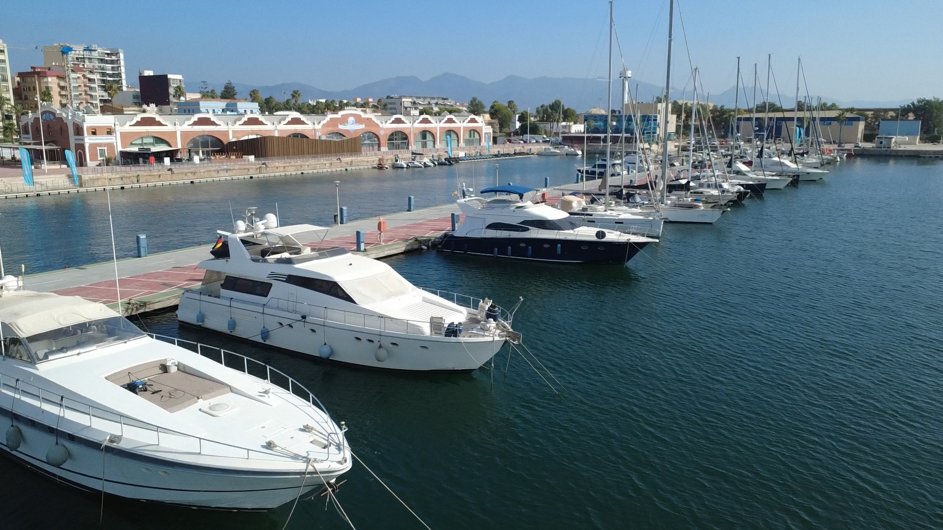 Vista aérea de Marina Port Castelló y su dársena